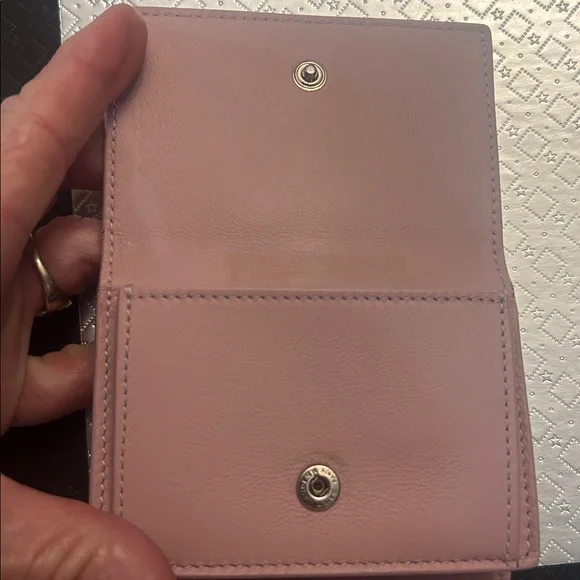 YSL Yves Saint Laurent pink leather trifold wallet - Picture 15 of 17